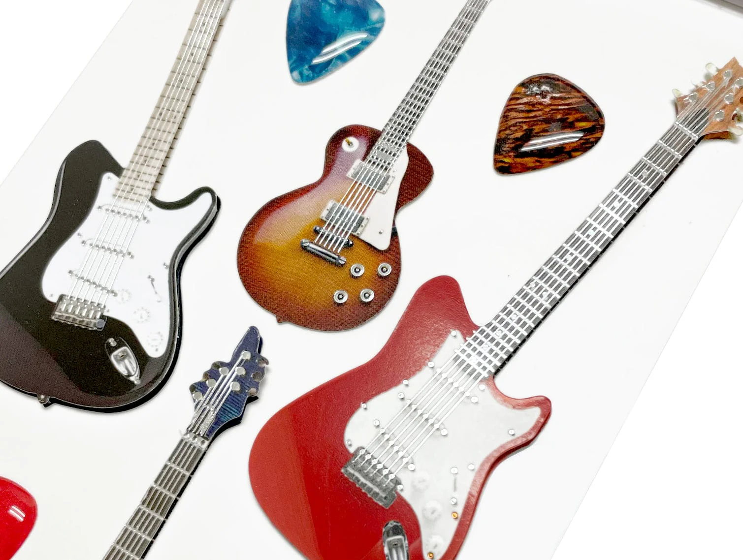 3D Scrapbook Stickers - Electric Guitars - Image 2