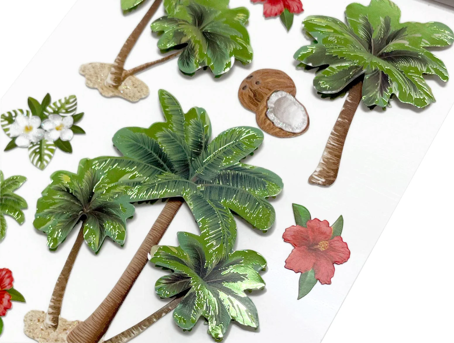 3D Scrapbook Stickers - Palm Trees - Image 2