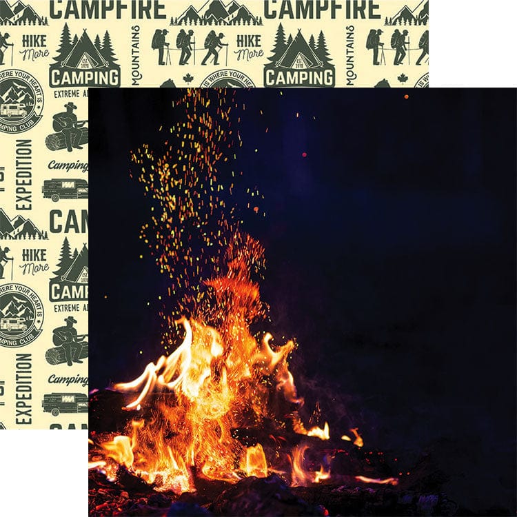 Scrapbook Paper - Campfire