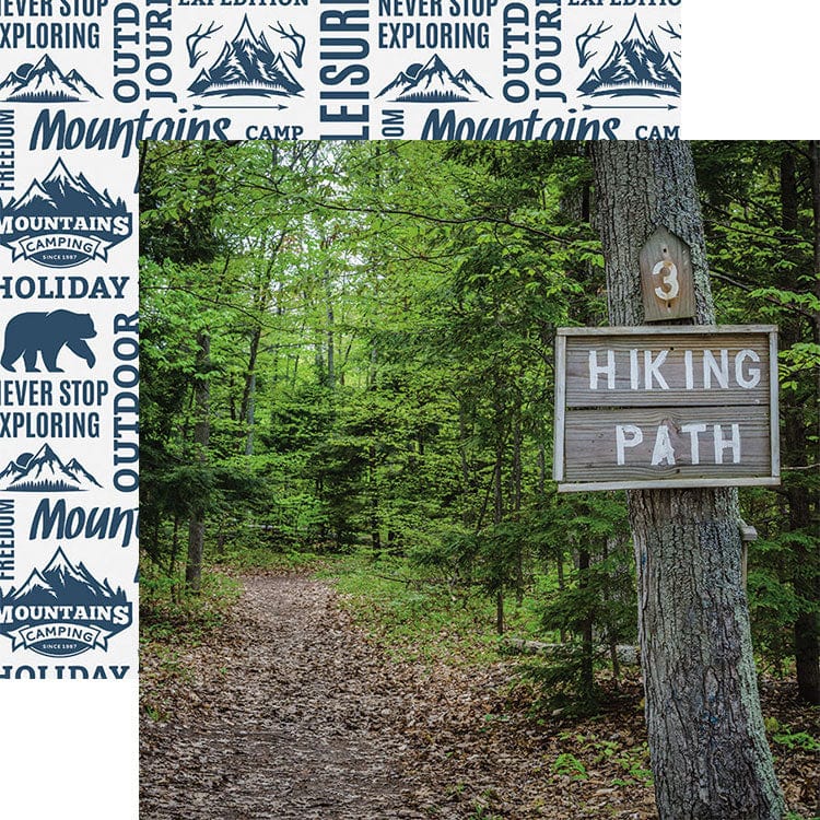 Scrapbook Paper - Hiking Path