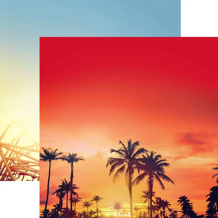 Scrapbook Paper - Magic Park Palms