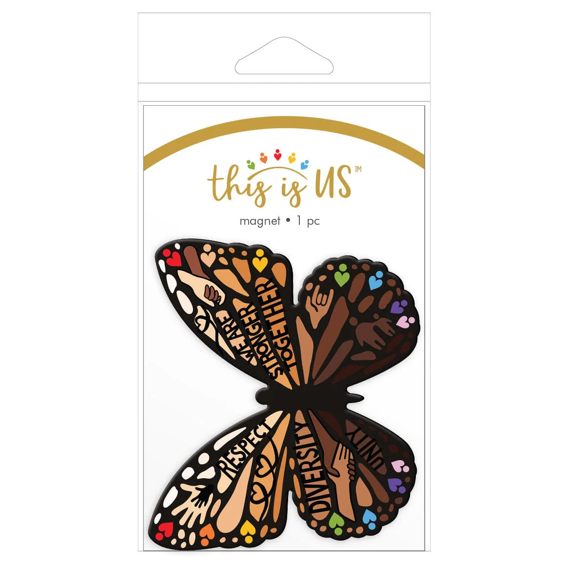 Fridge Magnet - This Is Us - Shades of Diversity Butterfly - Image 2