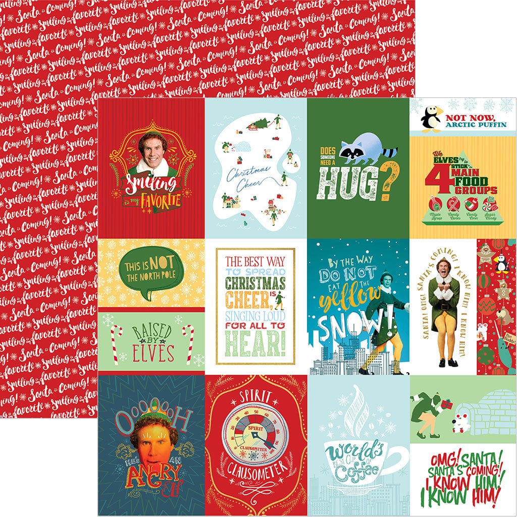 Scrapbook Paper - Elf - Christmas Cheer Tags
