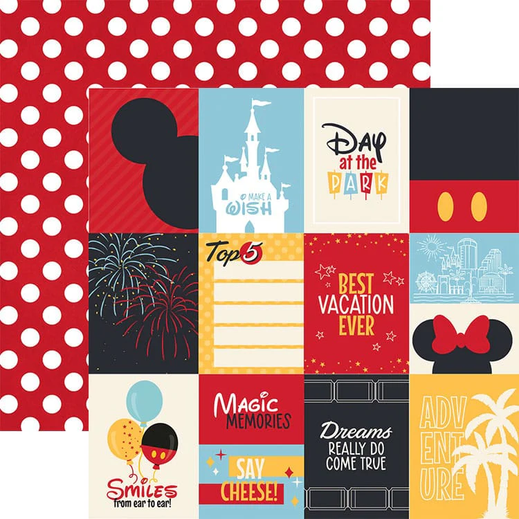 Scrapbook Paper - Magic Park Tags
