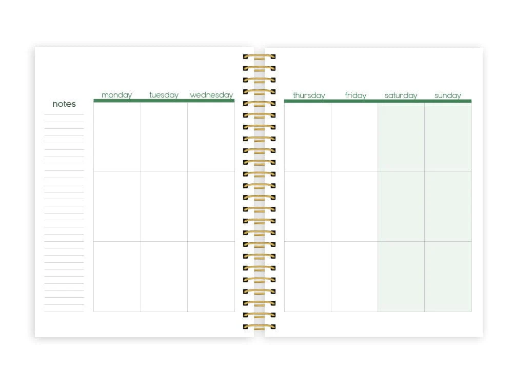 Weekly Planner - Green Leaves - Image 4